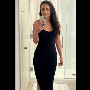 LBD perfect for a wedding! Only work once! Flattering ruching on left side